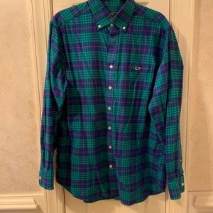 Vineyard Vines Slim Fit Flannel Tucker shirt sz L